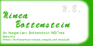 minea bottenstein business card
